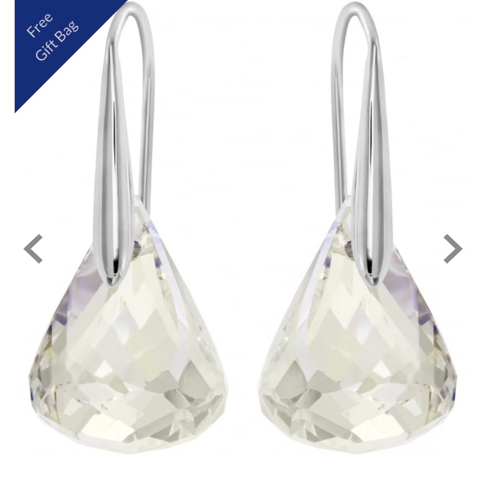 Swarovski Lunar Pierced Earrings Moonlight crystal